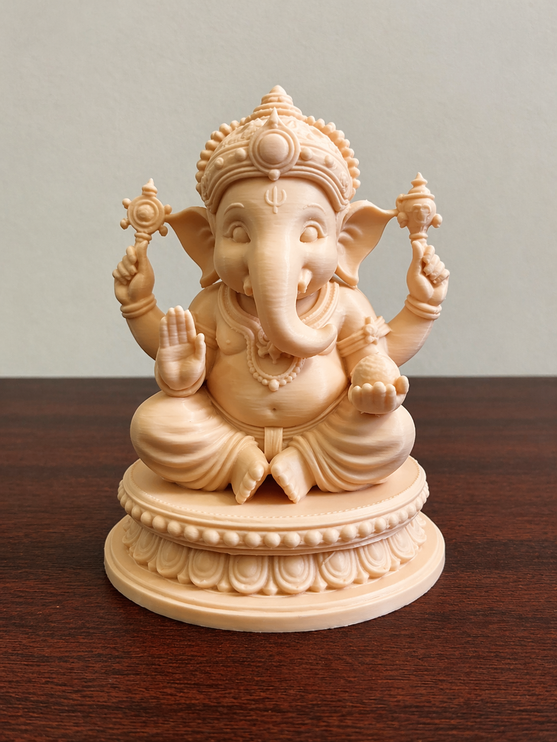 Ganesha Chibi Decorative Base 3D Model (5 Inch)